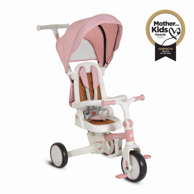 Byox Παιδικό Τρίκυκλο Αναδιπλούμενο Compacto 4in1 pink