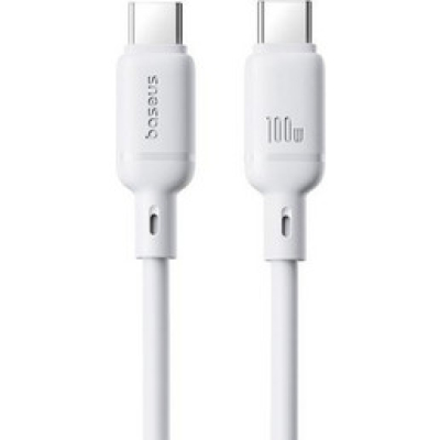 Baseus Silky Fast Charging Type-C to Type-C Καλώδιο Φόρτισης 100W - Λευκό