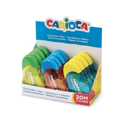 Διορθωτική ταινία 5 mm x 20 m Carioca (3 χρώματα)