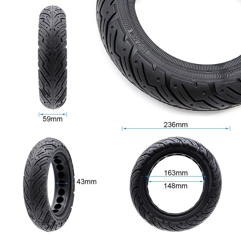 Συμπαγή ελαστικό - Solid Wheel 10x2.5 (60/70-6.5)  - Black