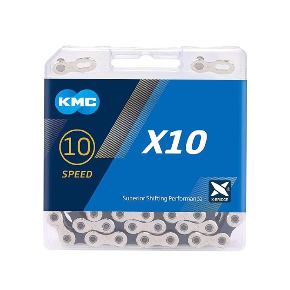 KMC Chain X10 Silver/Black Αλυσίδα Ποδηλάτου