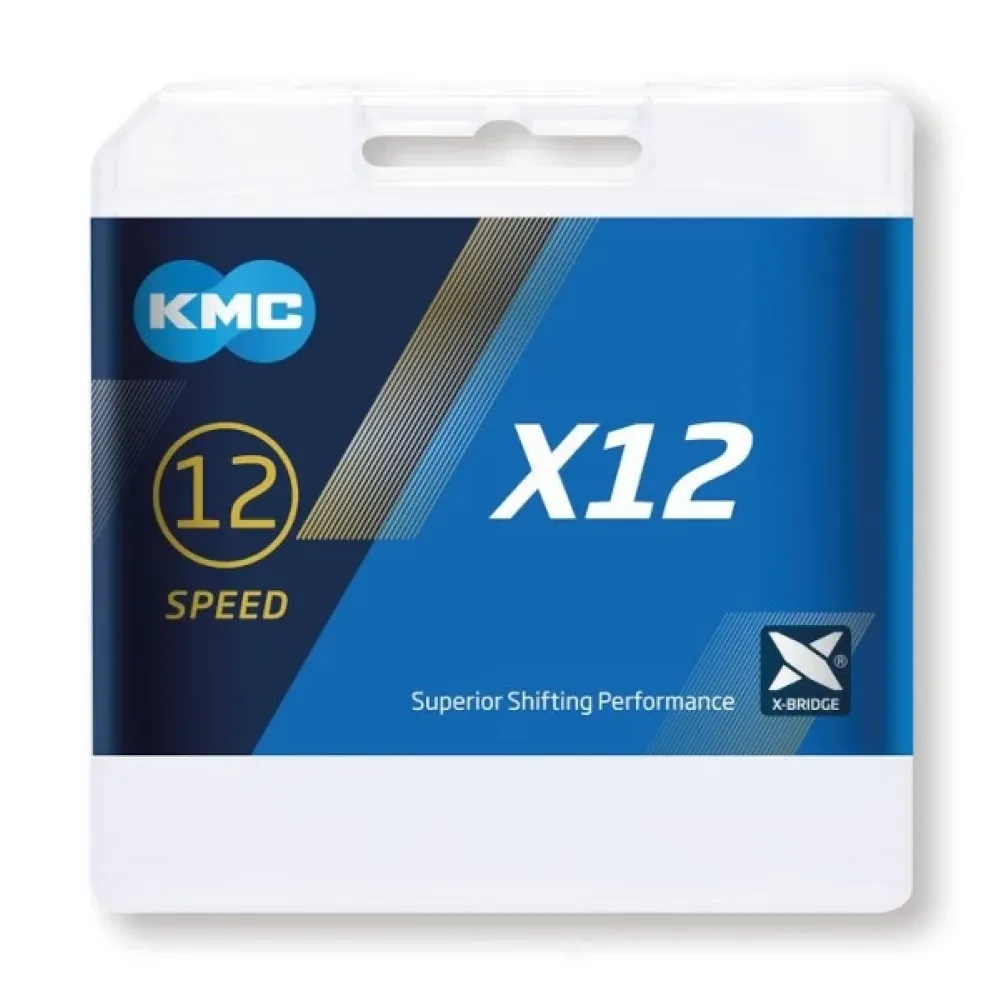 KMC Chain X12 Silver/Black Αλυσίδα Ποδηλάτου
