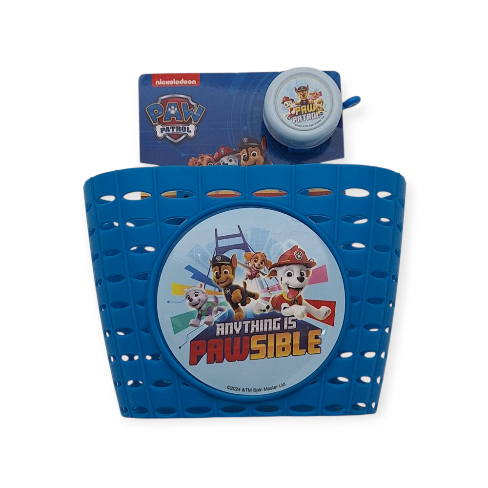Καλάθι & κουδούνι Ποδηλάτου Paw Patrol