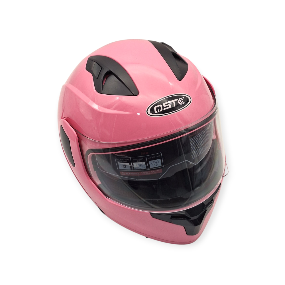 Κράνος μηχανής Flip-up GSTK pink - S