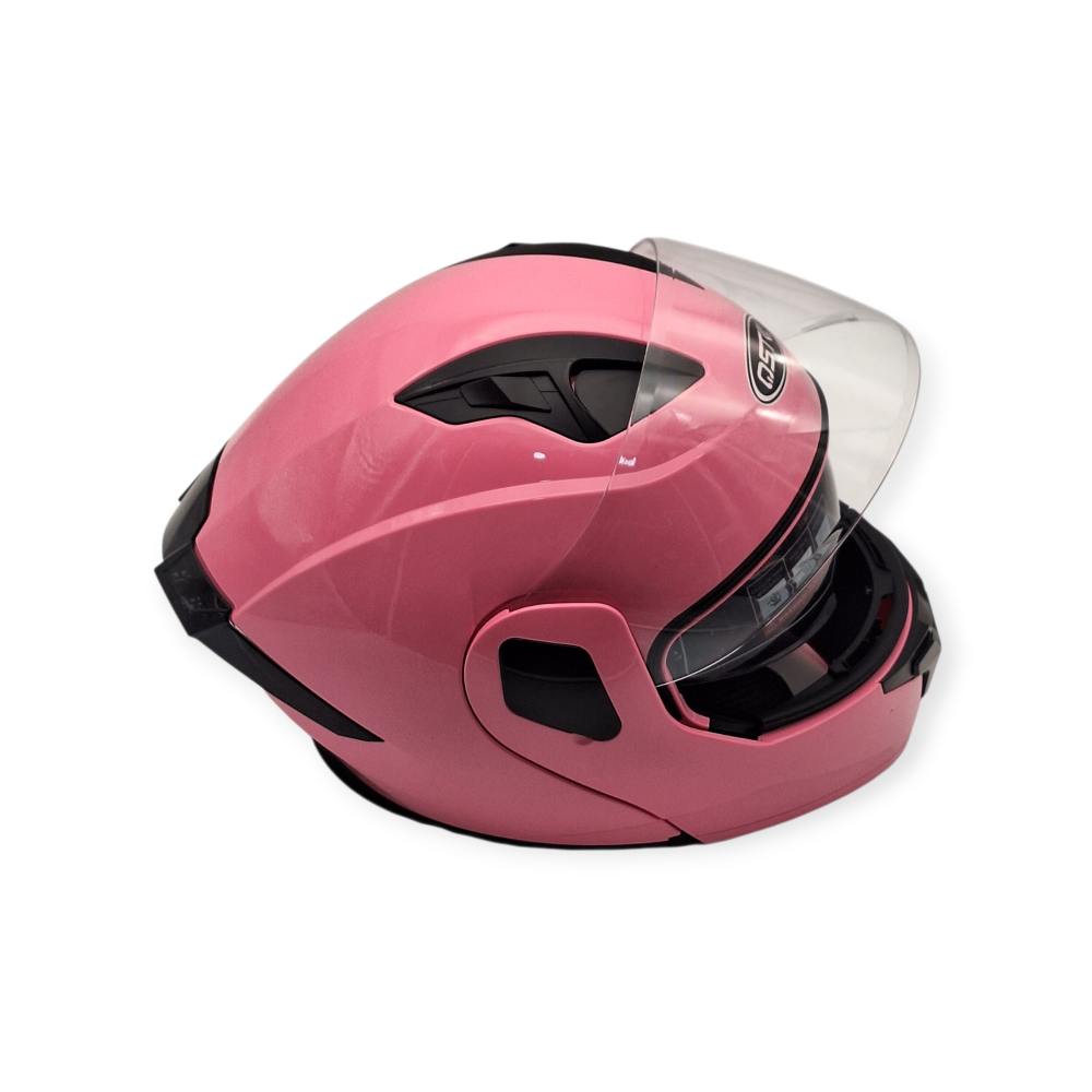 Κράνος μηχανής Flip-up GSTK pink - S