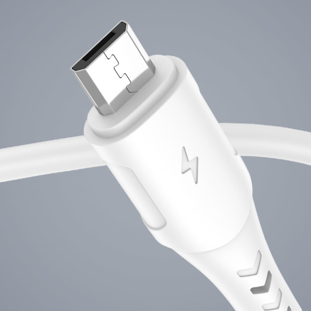 VFAN Καλώδιο Καλώδιο φόρτισης & data -USB to Micro USB 1M 3A - X12 - Λευκό