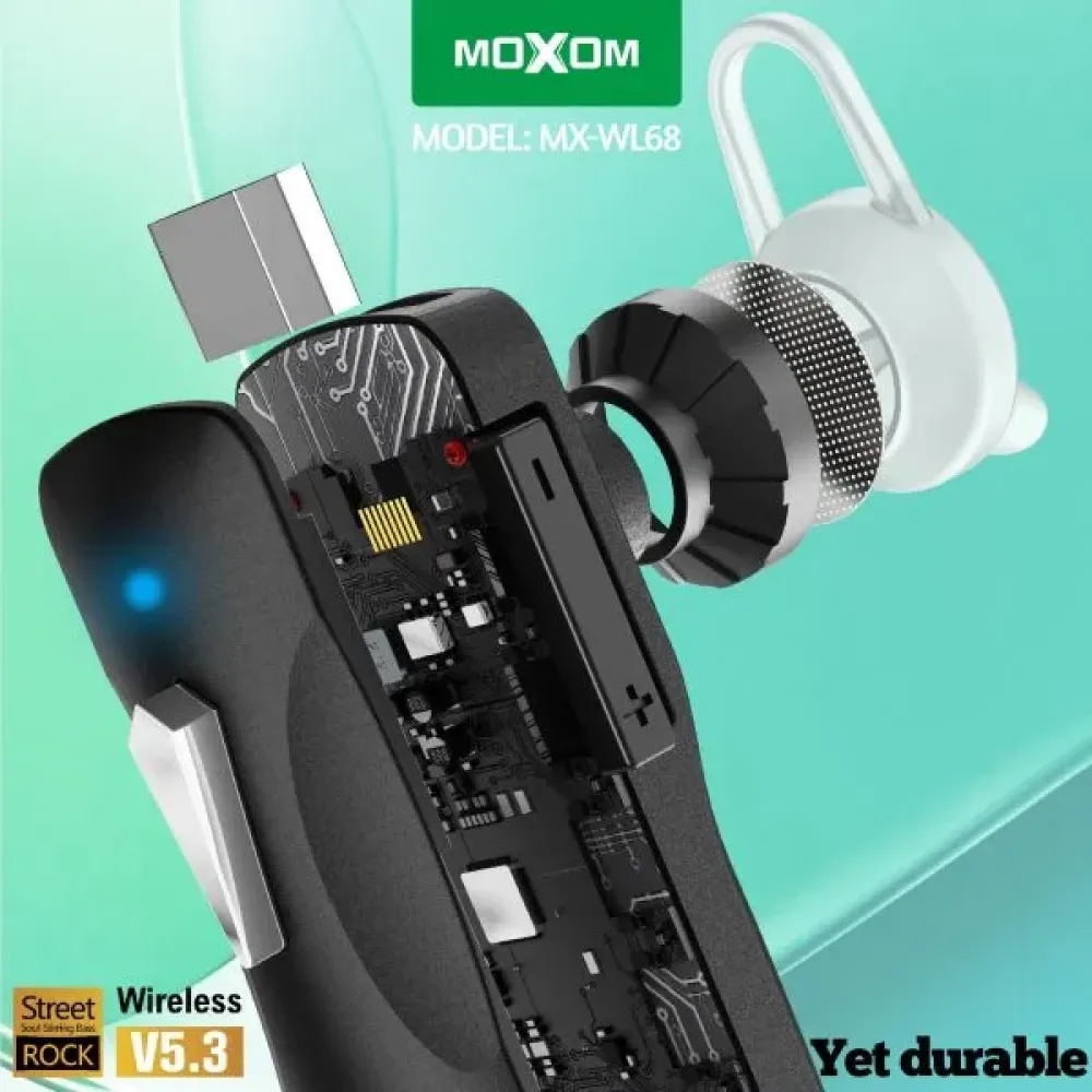 Moxom Business Wireless Earbud MXWL68 - Μαύρο 