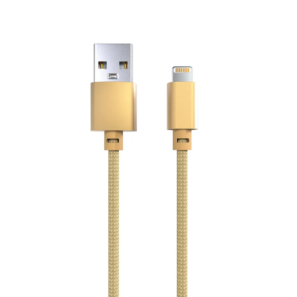 Καλώδιο φόρτισης & data - USB to Lightning 2M - Χρυσό