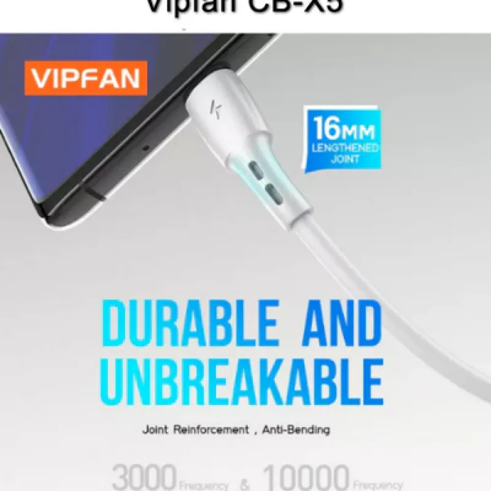 VFAN Καλώδιο Καλώδιο φόρτισης & data -USB to Micro USB 3M CB-X5
