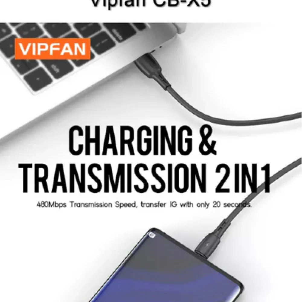 VFAN Καλώδιο Καλώδιο φόρτισης & data -USB to Micro USB 3M CB-X5