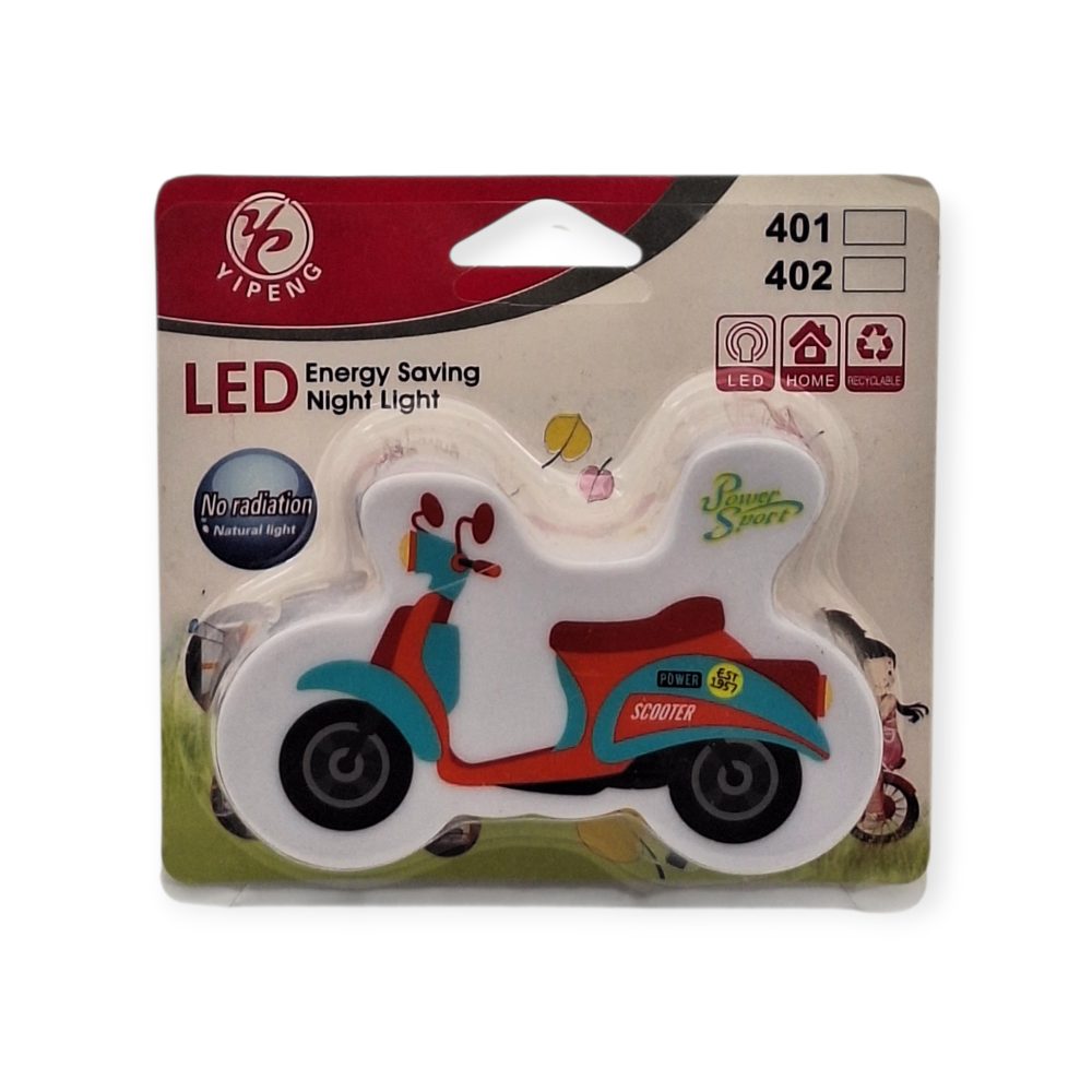 Φωτάκι LED Νυκτός Πρίζας Με Διακόπτη ON/OFF - ΜΗΧΑΝΗ