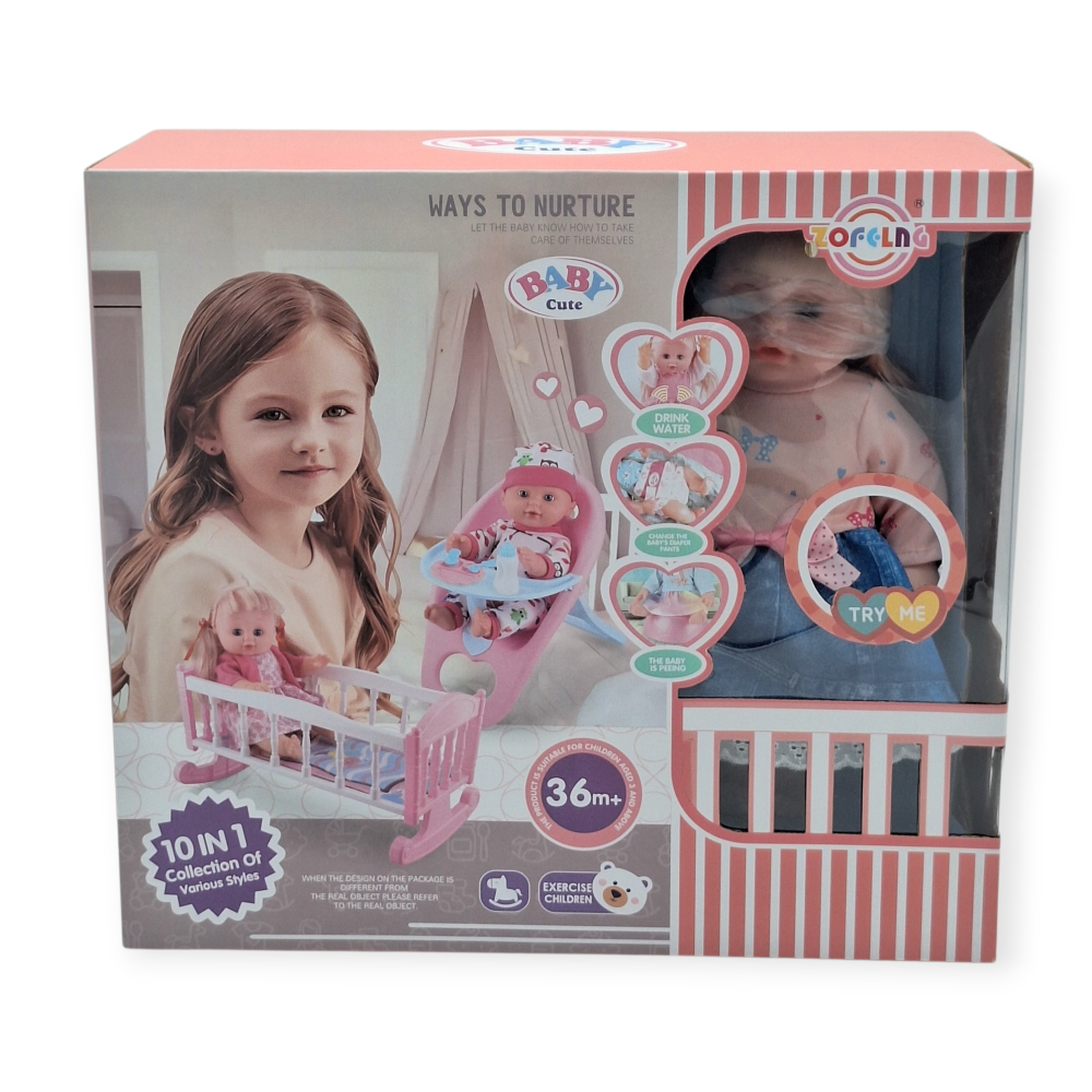Baby Cute – Σετ Κούκλας 10 σε 1 (36+ μηνών)