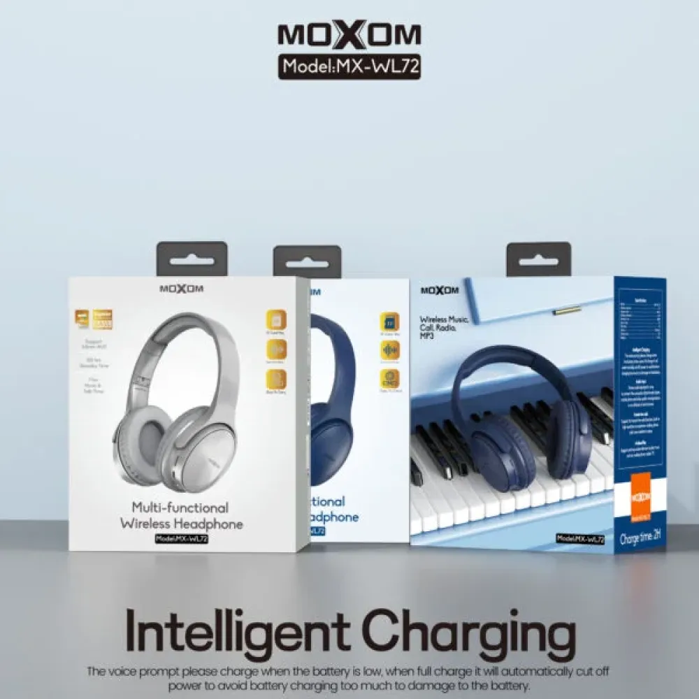 Moxom Aσύρματα ακουστικά MX-WL72 - Γκρι