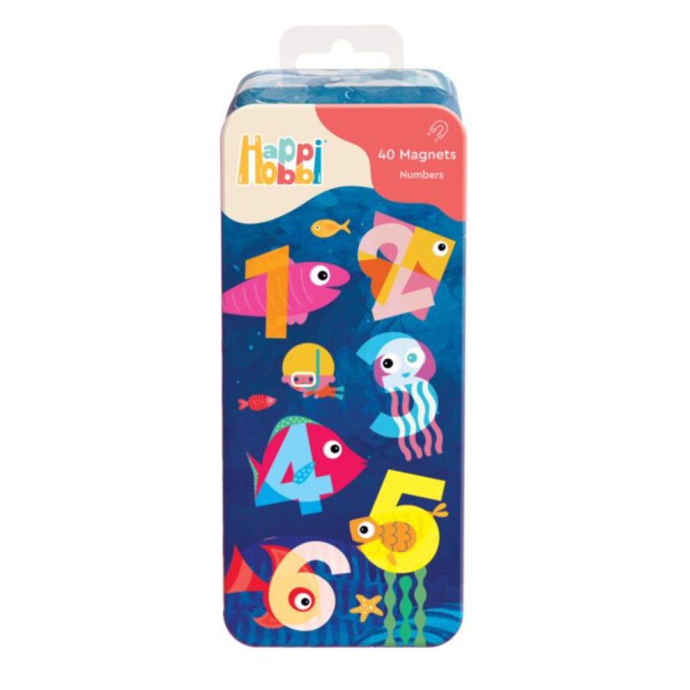 HappiHobbi Magnet Tin Αριθμοί Εκπαιδευτικοί Χάρτινοι Μαγνήτες Για 3+ Χρονών