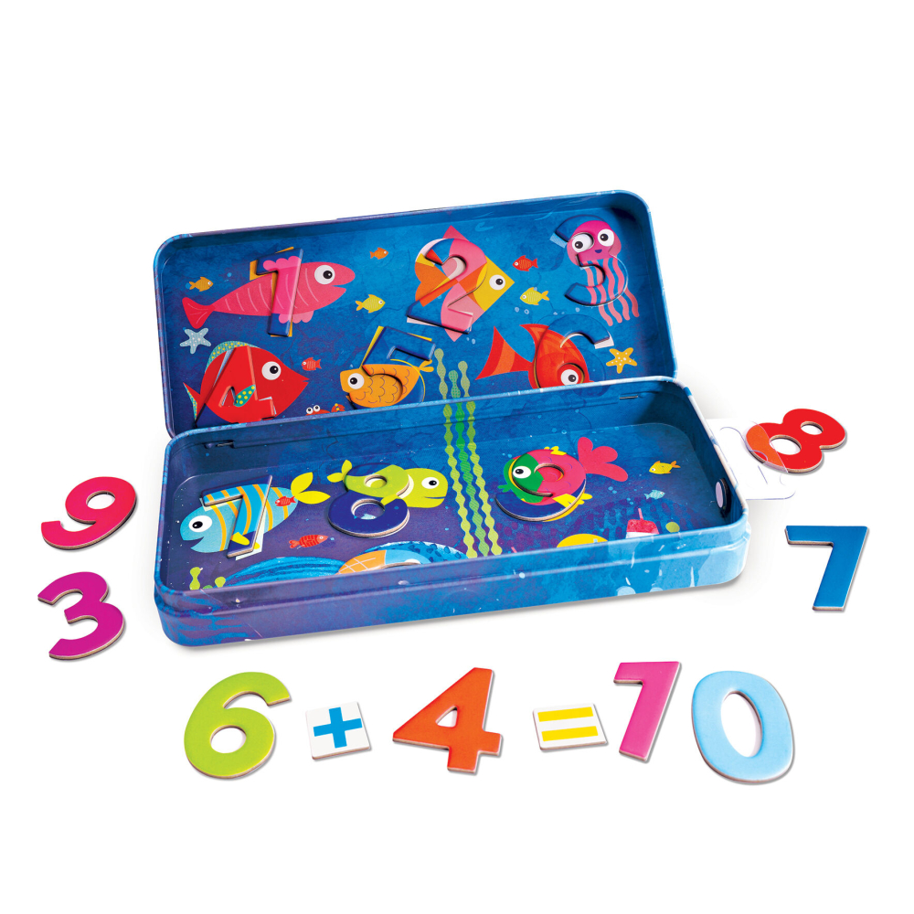 HappiHobbi Magnet Tin Αριθμοί Εκπαιδευτικοί Χάρτινοι Μαγνήτες Για 3+ Χρονών