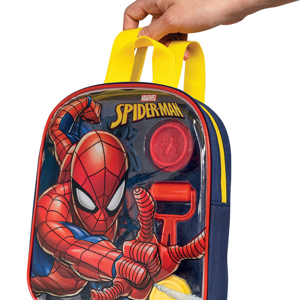 AS Πλαστελίνη Marvel Spiderman Τσάντα Πλάτης Με 4 Βαζάκια - Καπάκια Καλουπάκια Και 5 Εργαλεία 200gr