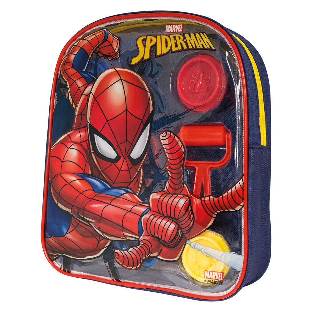 AS Πλαστελίνη Marvel Spiderman Τσάντα Πλάτης Με 4 Βαζάκια - Καπάκια Καλουπάκια Και 5 Εργαλεία 200gr