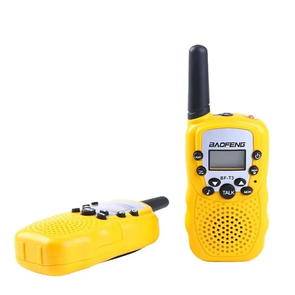 Baofeng BF-T3 Walkie Talkie LCD Σετ 2τμχ σε Κίτρινο Χρώμα