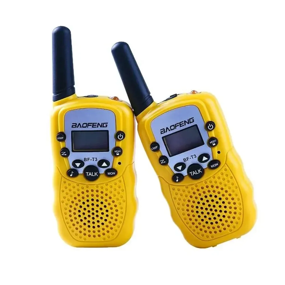 Baofeng BF-T3 Walkie Talkie LCD Σετ 2τμχ σε Κίτρινο Χρώμα