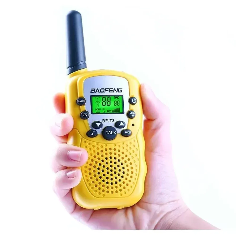Baofeng BF-T3 Walkie Talkie LCD Σετ 2τμχ σε Κίτρινο Χρώμα
