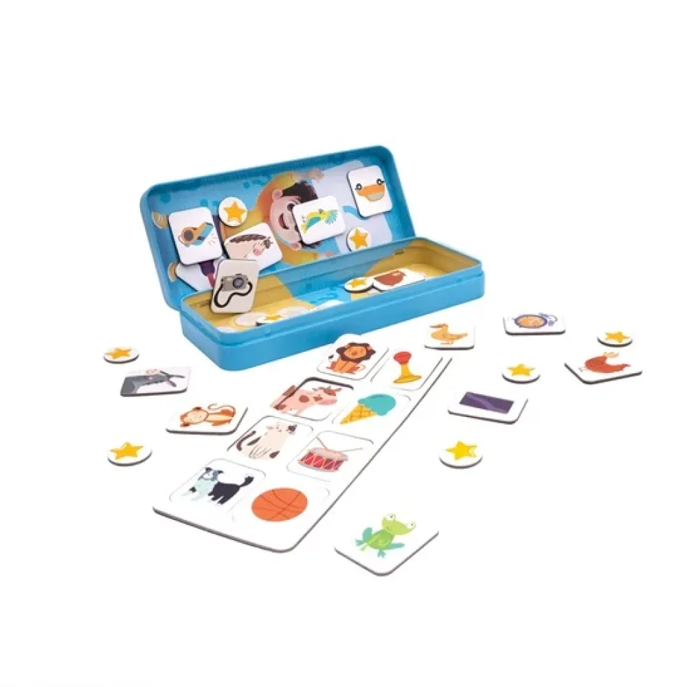 AS Επιτραπέζιο Με Μαγνήτες Σε Tin 3 Σχέδια Για 3+ Ετών - Στο Κεφάλι Το ’Χω!