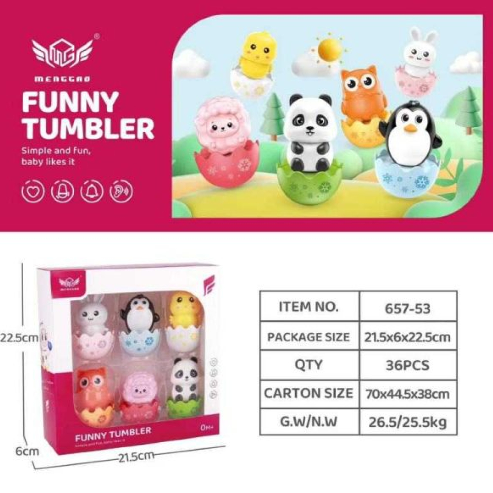 Σετ ζωάκια με βάση αυγό που δεν πέφτει 0m+