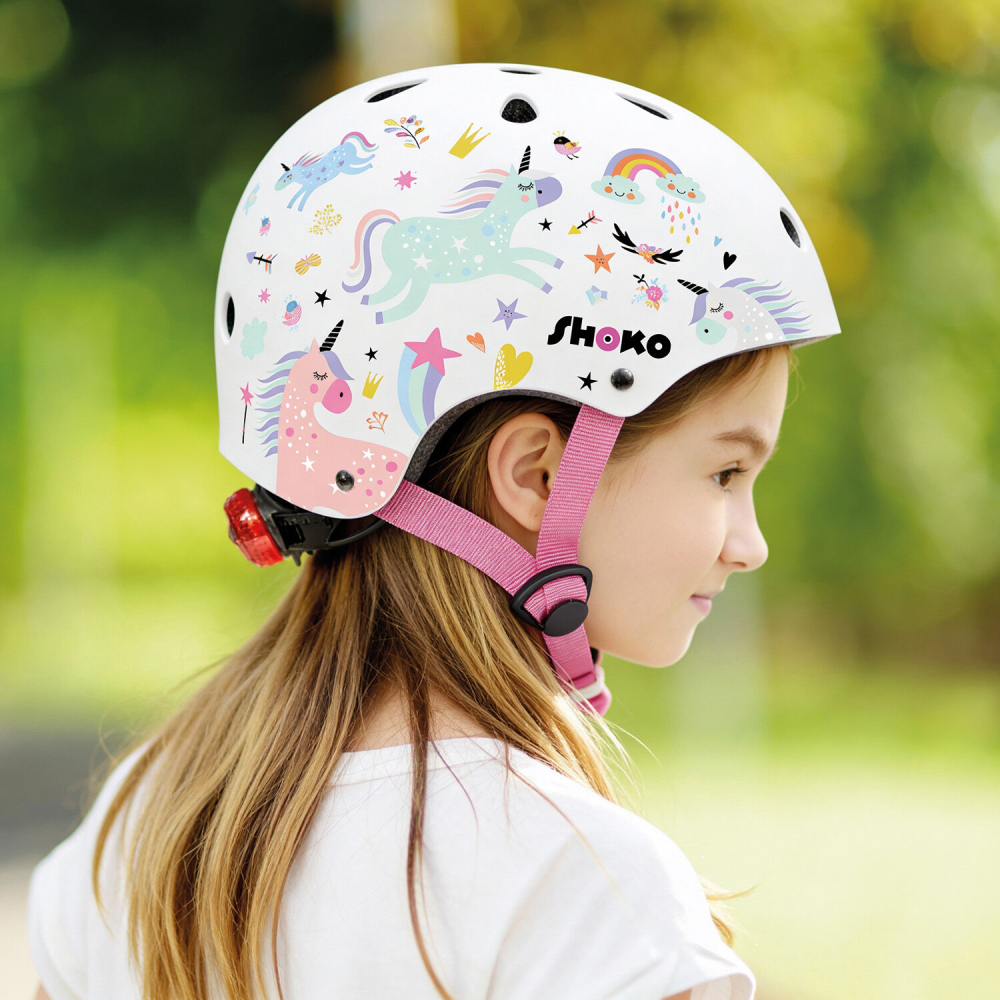 Shoko Παιδικό Κράνος Με Φως Unicorn Sparkle
