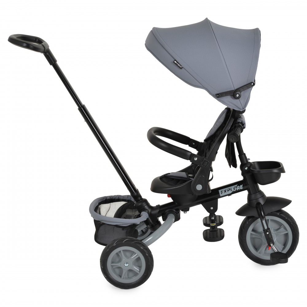 Byox Παιδικό Τρίκυκλο Αναδιπλούμενο με πτυσσόμενο τιμόνι (NEW) dark grey 