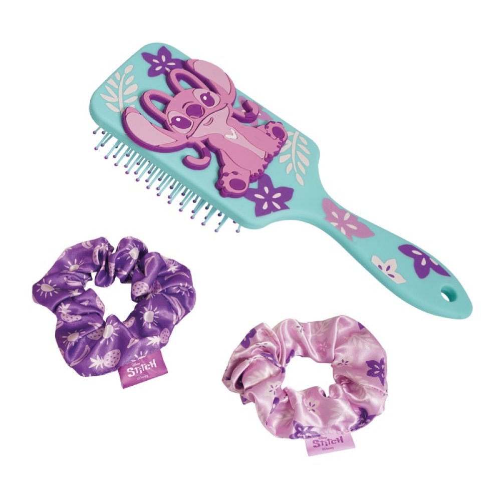 Σετ Βούρτσα & Scrunchies Σετ Stitch 2 σχέδια, Assortment 