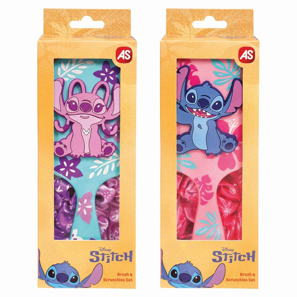 Σετ Βούρτσα & Scrunchies Σετ Stitch 2 σχέδια, Assortment 