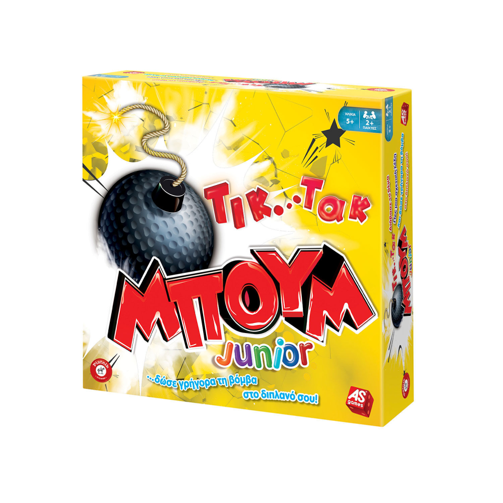 AS Games Επιτραπέζιο Παιχνίδι Τικ Τακ Μπουμ Junior Για Ηλικίες 5+ Χρονών Και 2+ Παίκτες