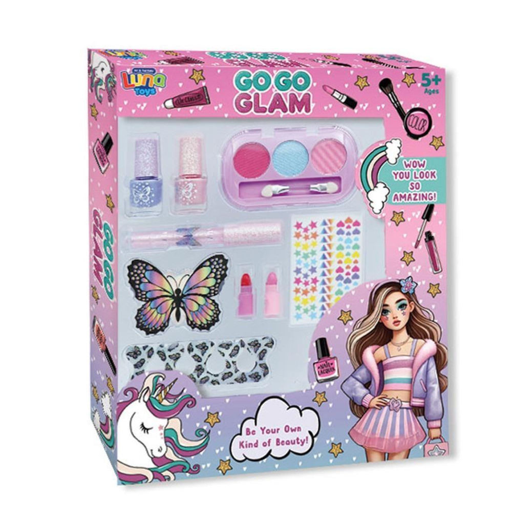 Μακιγιάζ Σετ Go Go Glam Luna Toys 12τμχ. 21.5x3.5x28.5 εκ.