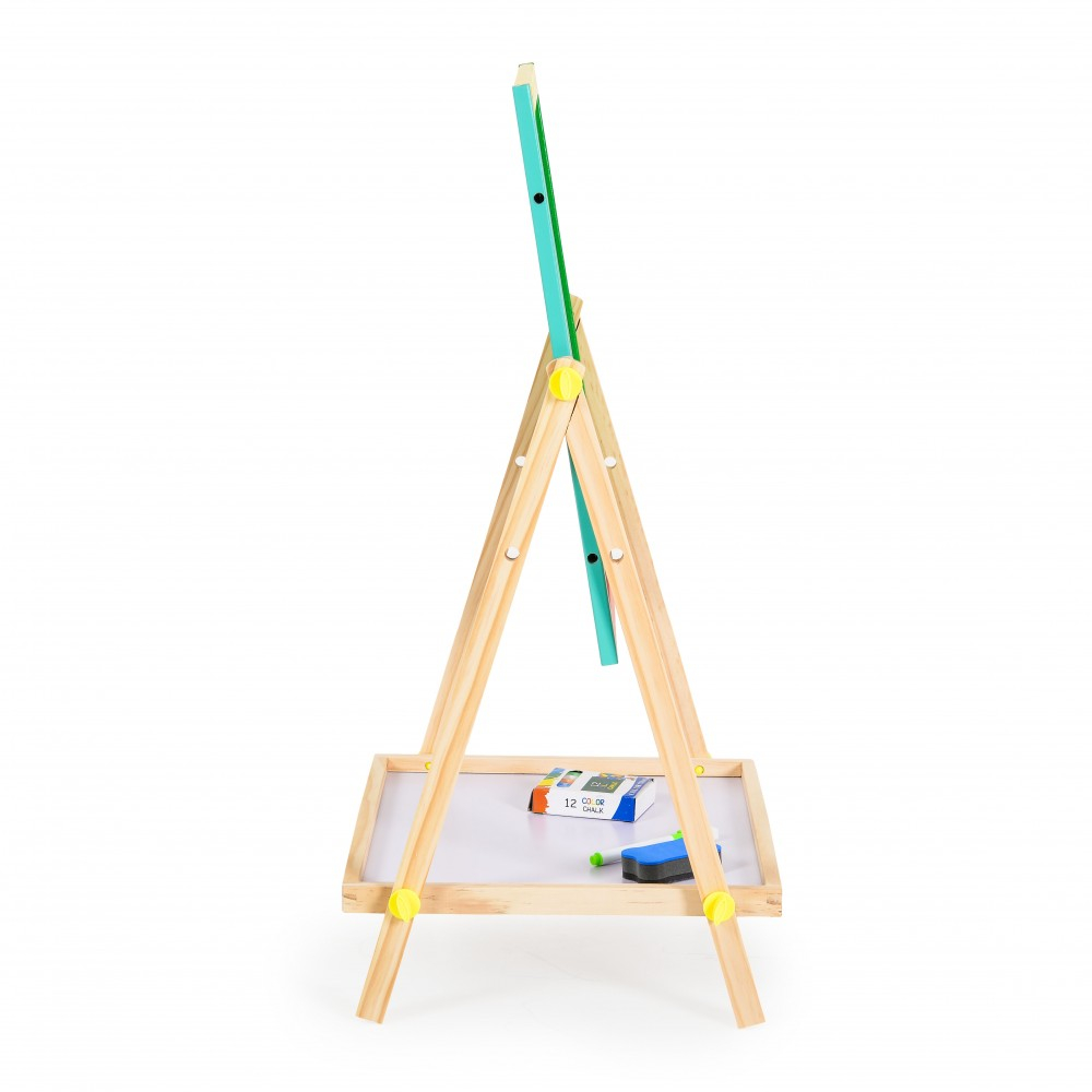 Moni Toys Εκπαιδευτικός Ξύλινος Πίνακας Διπλής Όψεως Wooden Double Side Board GT080202