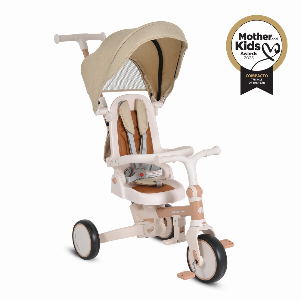Byox Παιδικό Τρίκυκλο Αναδιπλούμενο  Compacto 4in1 beige
