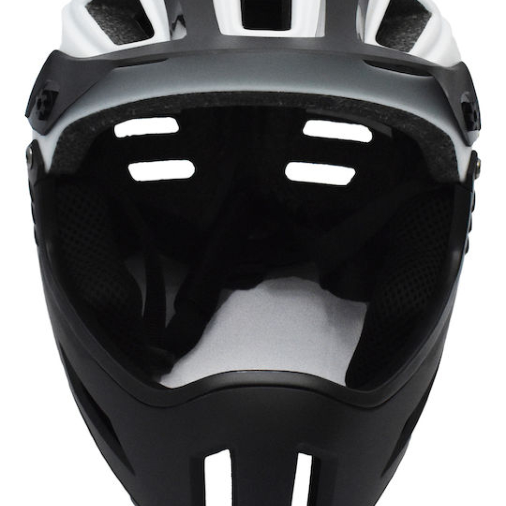 Κράνος MYNAT Full Face 52cm-58cm Μαύρο/Άσπρο