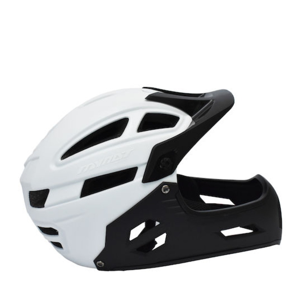 Κράνος MYNAT Full Face 52cm-58cm Μαύρο/Άσπρο