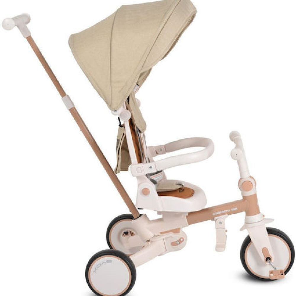 Byox Παιδικό Τρίκυκλο Αναδιπλούμενο  Compacto 4in1 beige