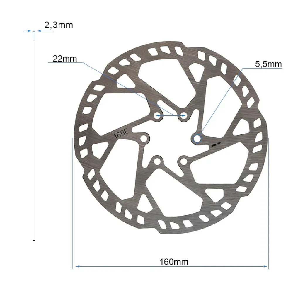 Δισκόπλακα Πατινιού EWD004 - 160mm (2.3mm Thickness)