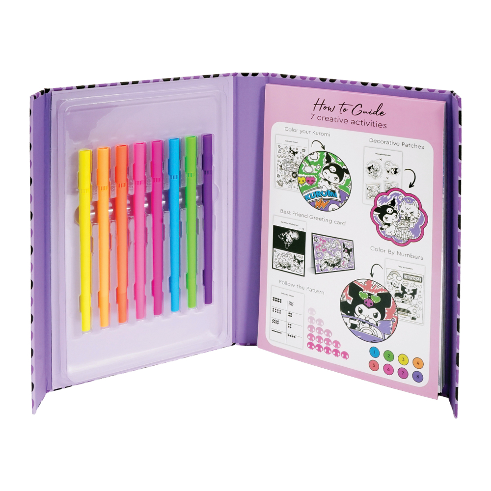HappiHobbi Art Journal Neon Μαρκαδόροι Kuromi Για 9+ Ετών