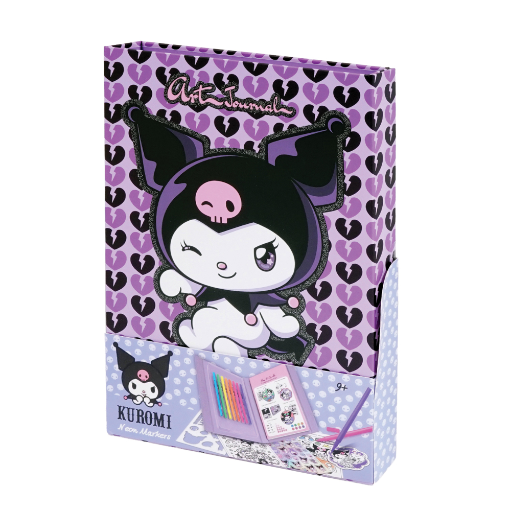 HappiHobbi Art Journal Neon Μαρκαδόροι Kuromi Για 9+ Ετών