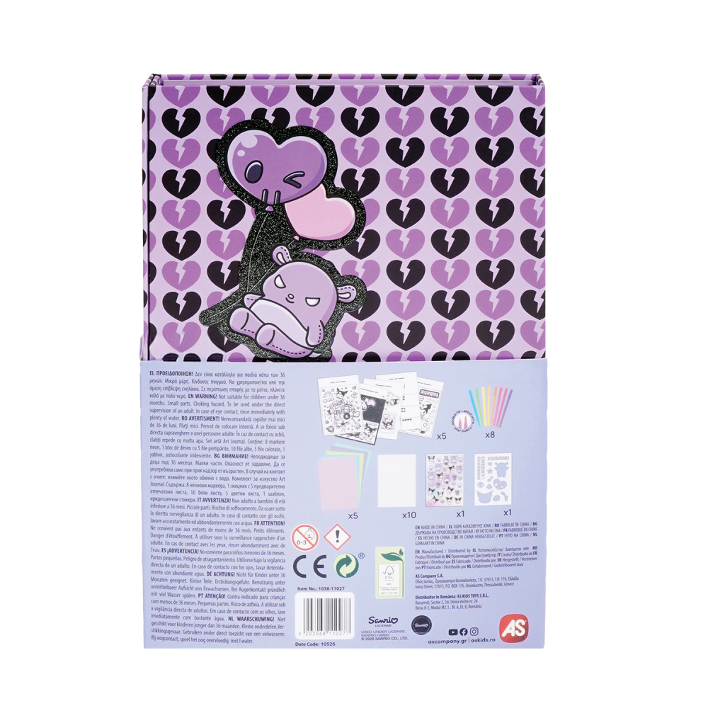 HappiHobbi Art Journal Neon Μαρκαδόροι Kuromi Για 9+ Ετών