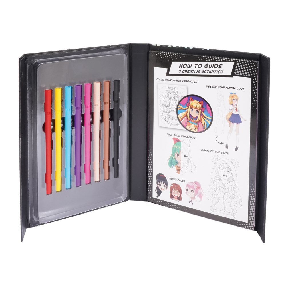 HappiHobbi Art Journal Manga Μαρκαδόροι Για 9+ Ετών