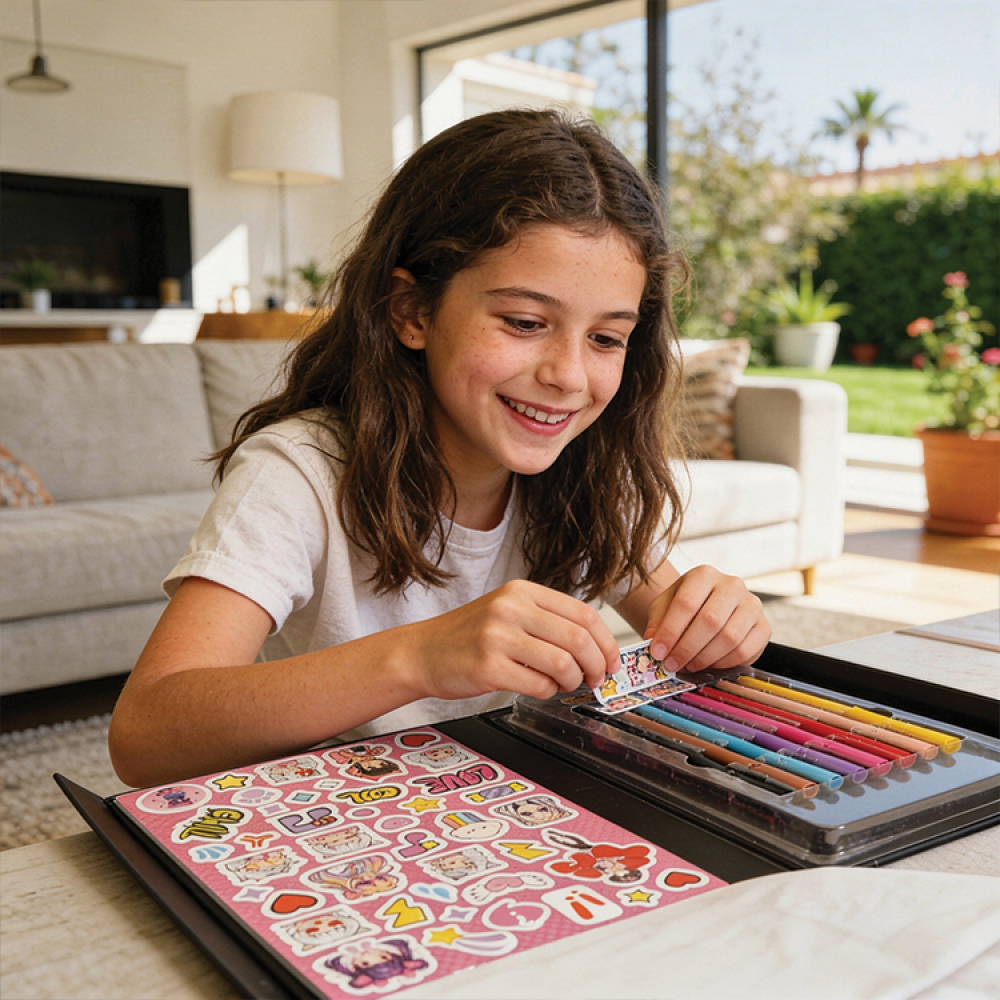 HappiHobbi Art Journal Manga Μαρκαδόροι Για 9+ Ετών