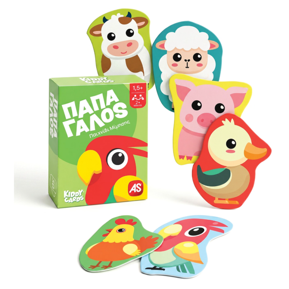 AS Games Παιχνίδια Με Κάρτες Kiddy Cards Assortment Για 18+ Μηνών - ΠΑΠΑΓΑΛΟΣ 
