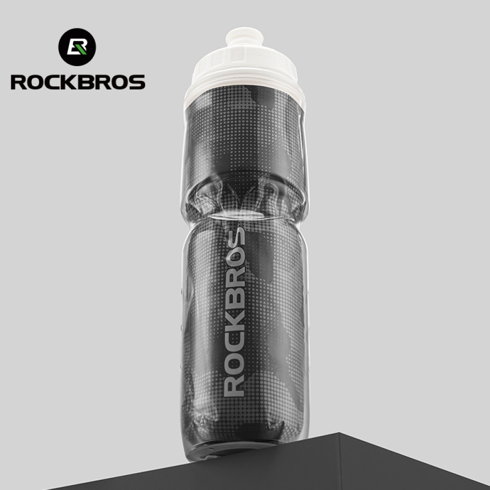 Insulated Leak-Proof Bike Water Bottle - 24OZ Black