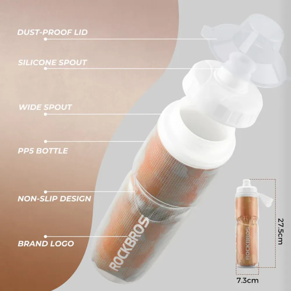 Insulated Leak-Proof Bike Water Bottle - 24OZ Orange
