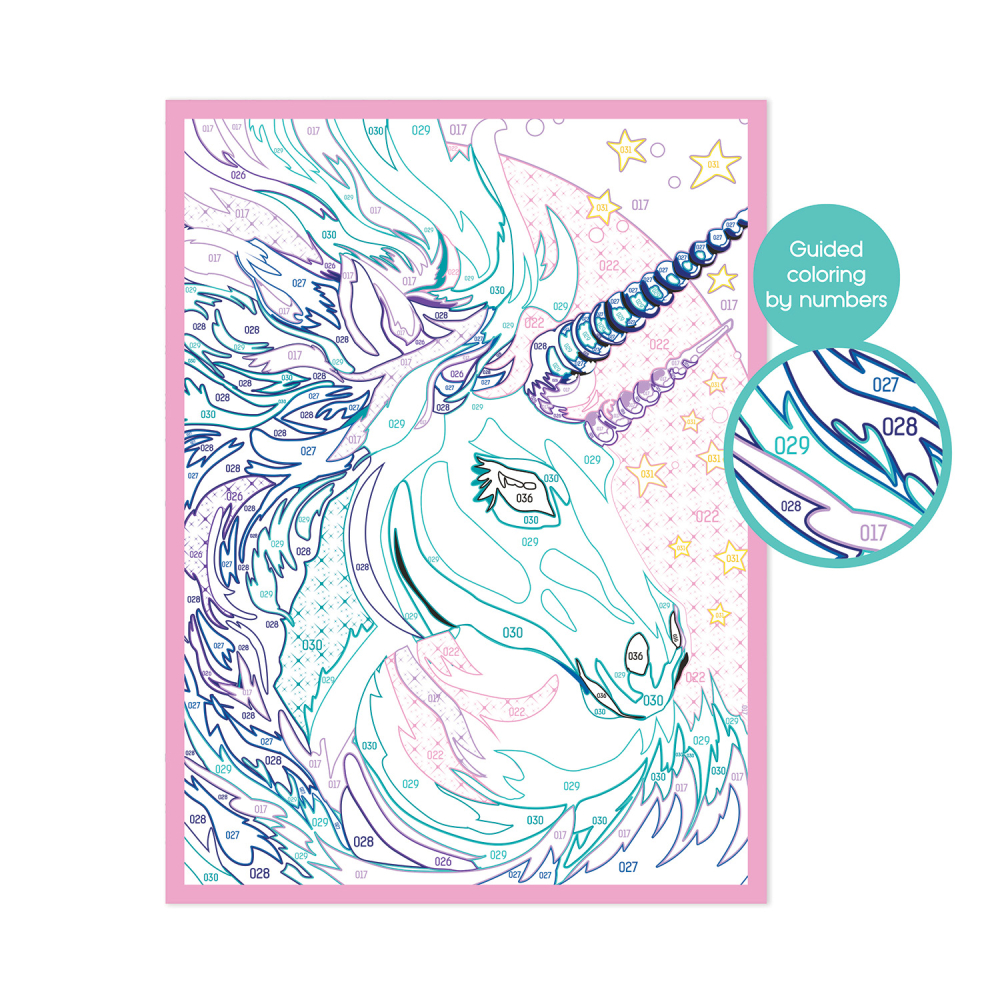 HappiHobbi Paint By Numbers Fairytale Unicorn Για 7+ Ετών