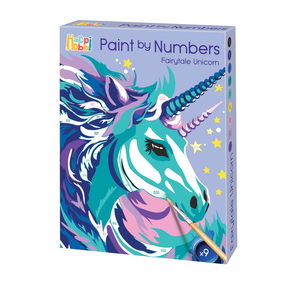 HappiHobbi Paint By Numbers Fairytale Unicorn Για 7+ Ετών