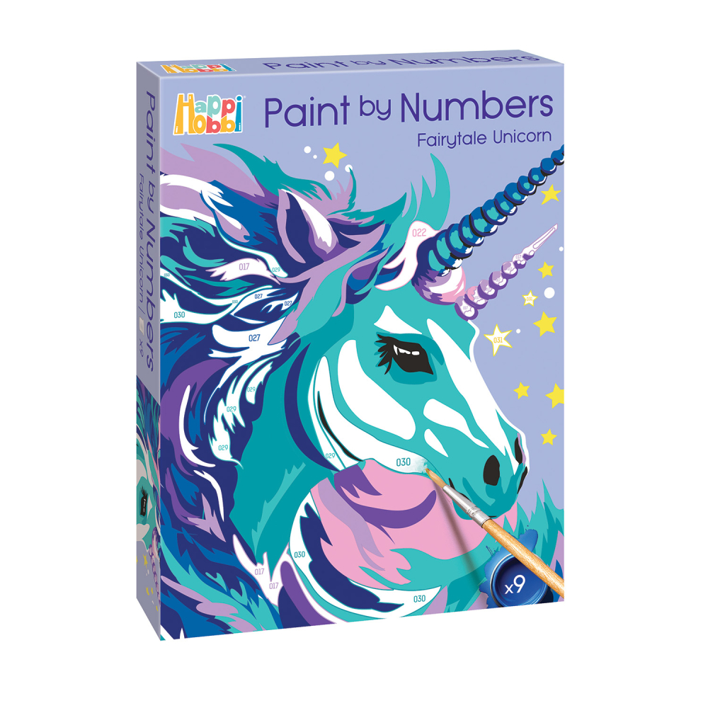 HappiHobbi Paint By Numbers Fairytale Unicorn Για 7+ Ετών