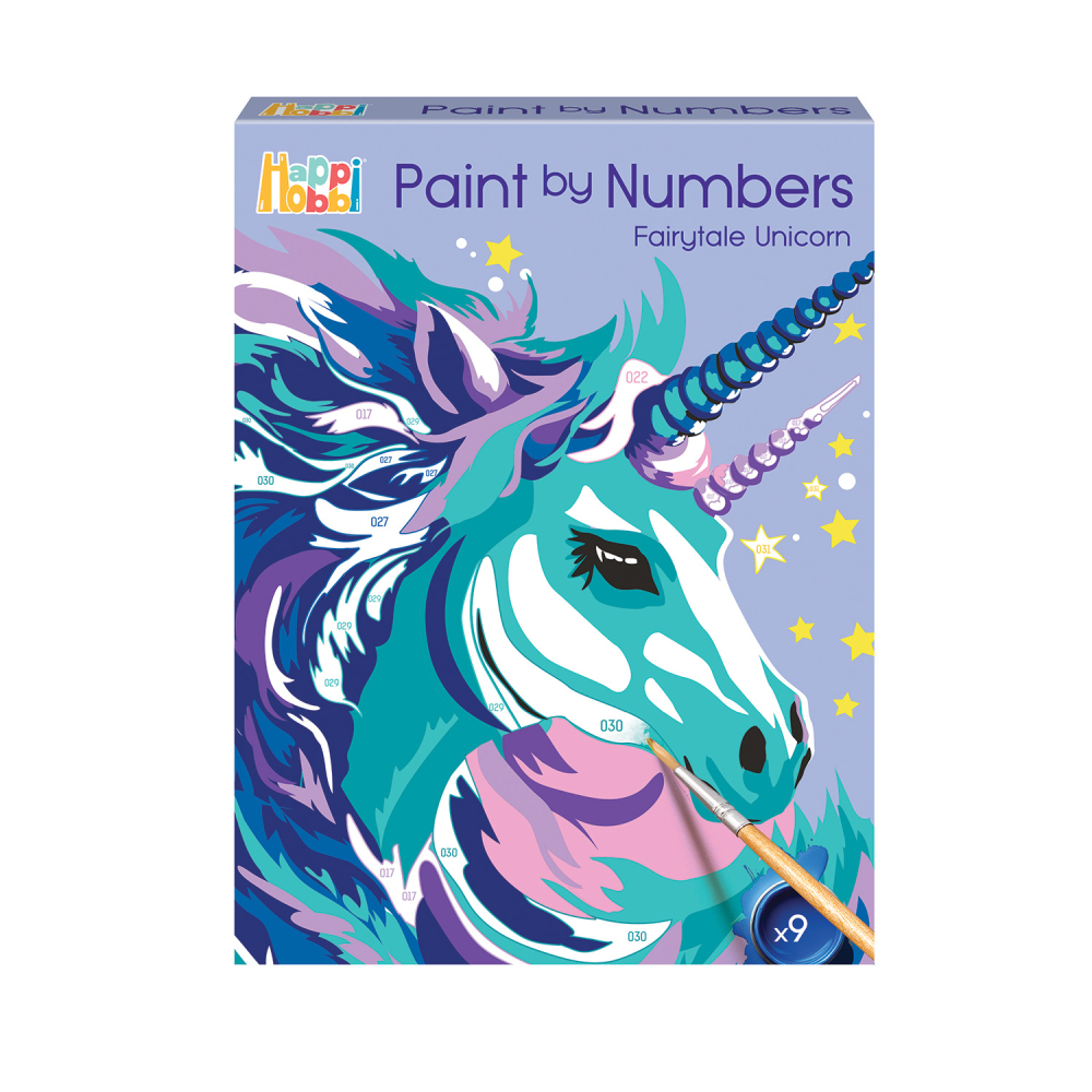 HappiHobbi Paint By Numbers Fairytale Unicorn Για 7+ Ετών
